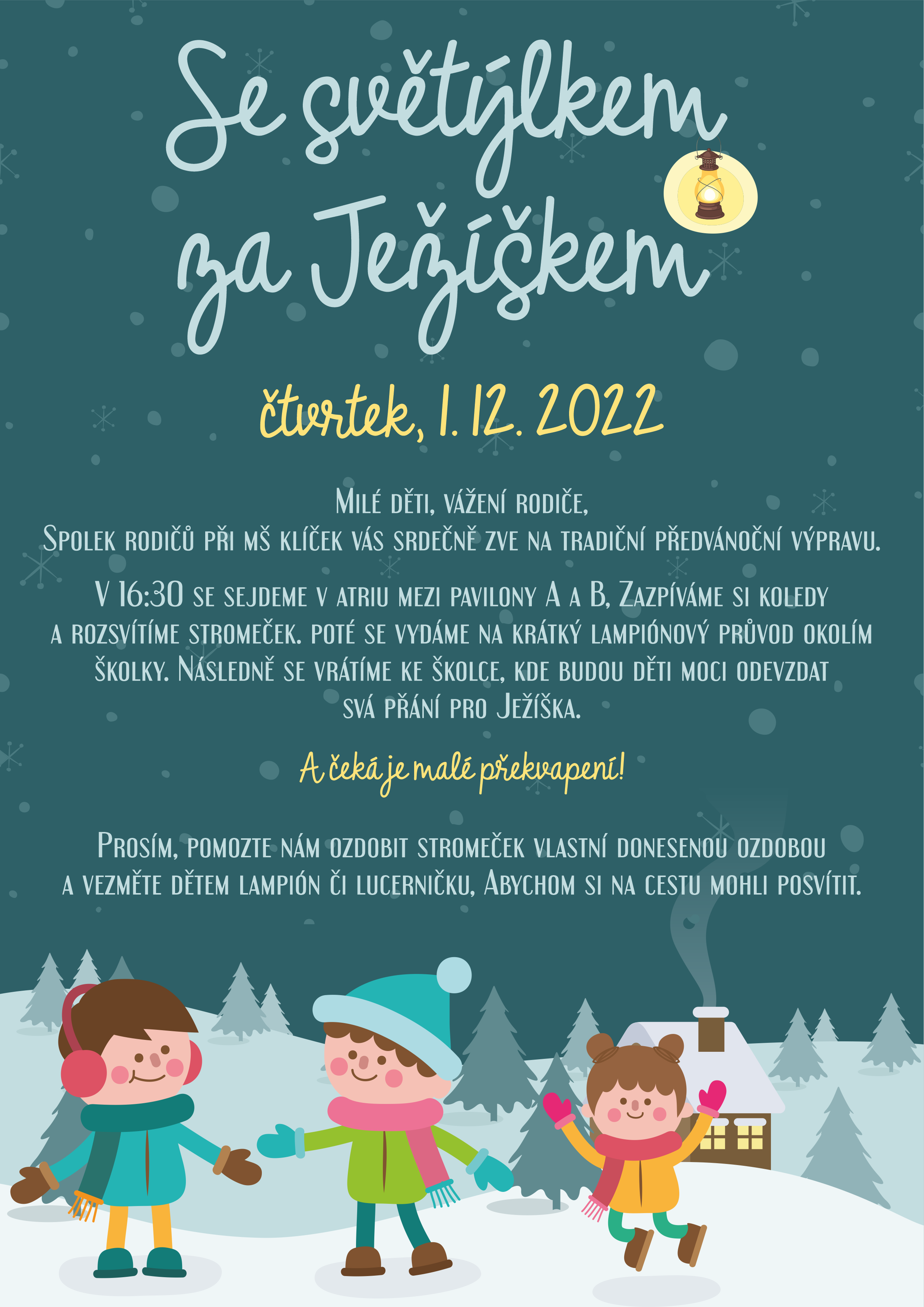 obrázek zpráva Pojďte s námi se světýlkem za Ježíškem