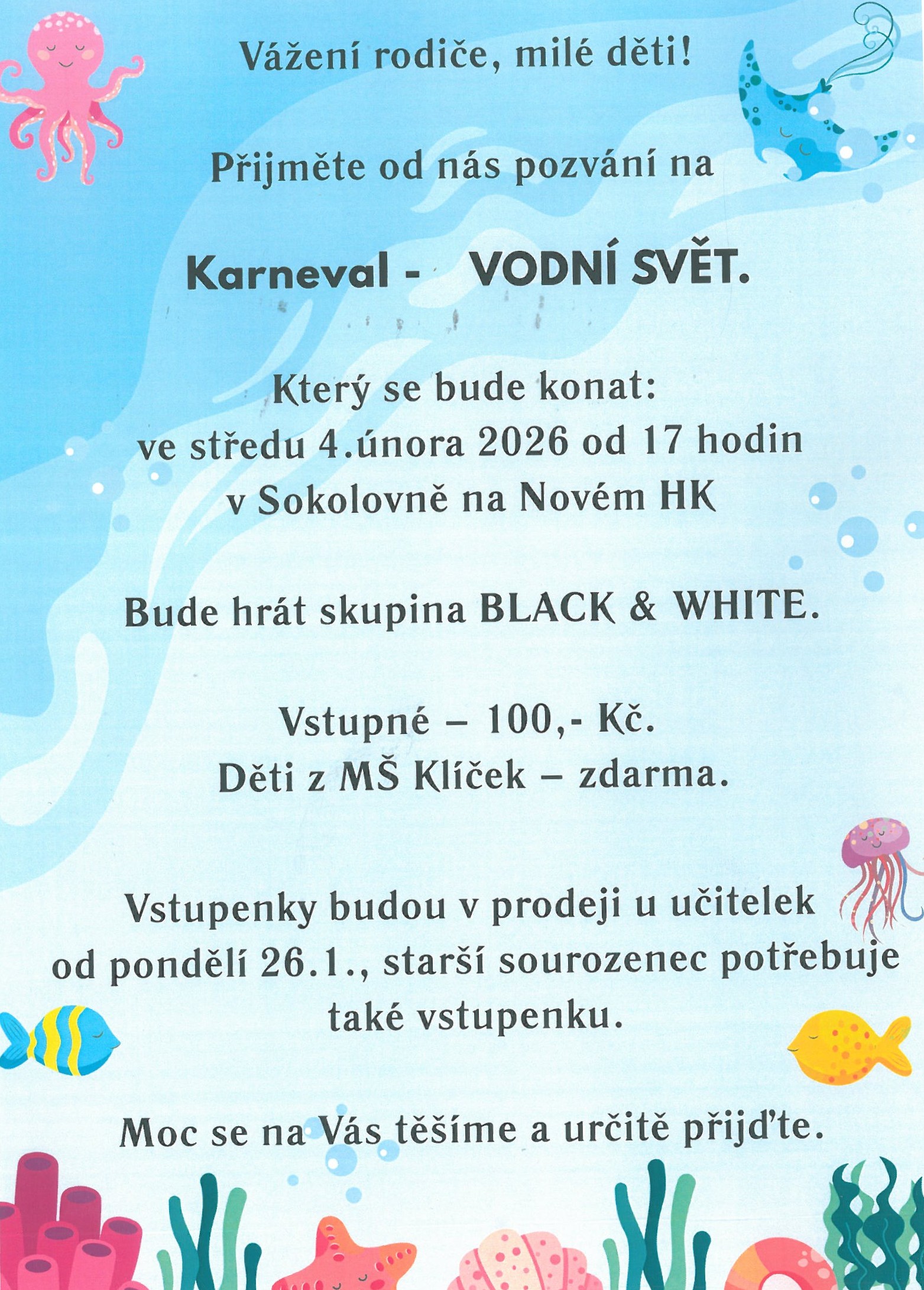 obrázek zpráva Pozvánka na karneval