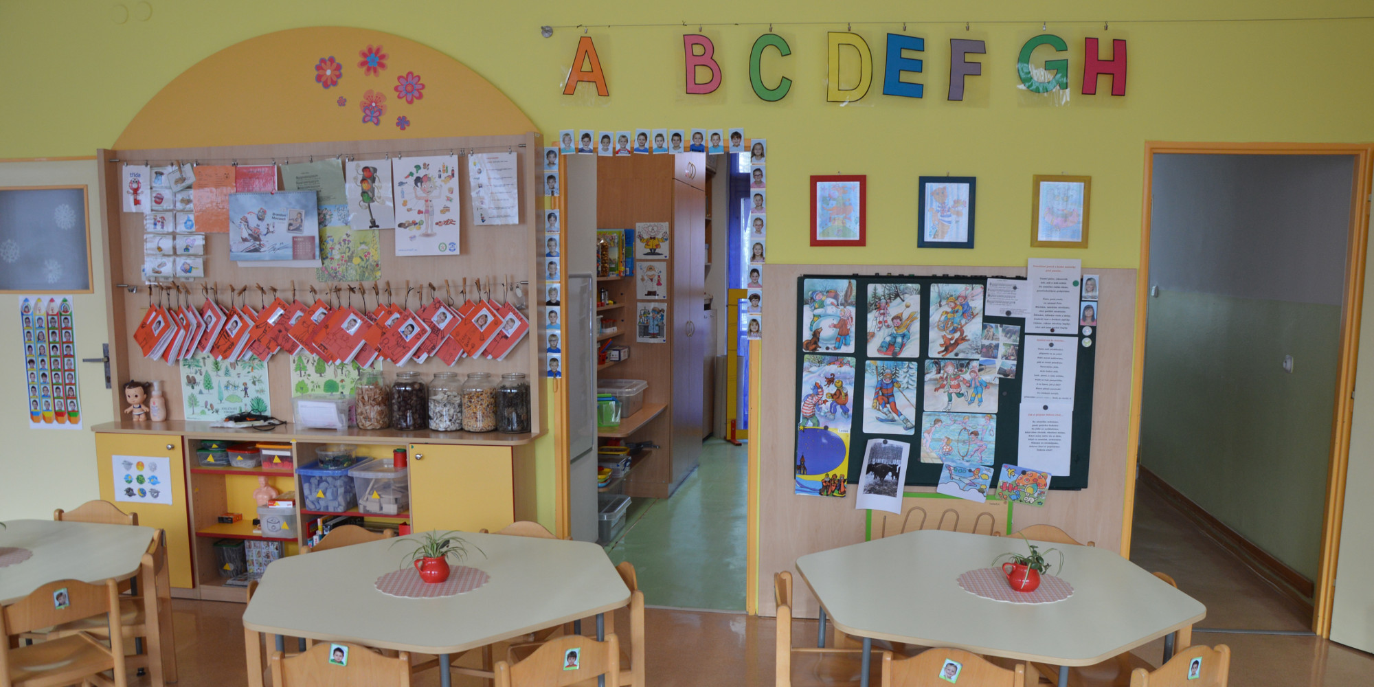 pohled do třídy červený klíček